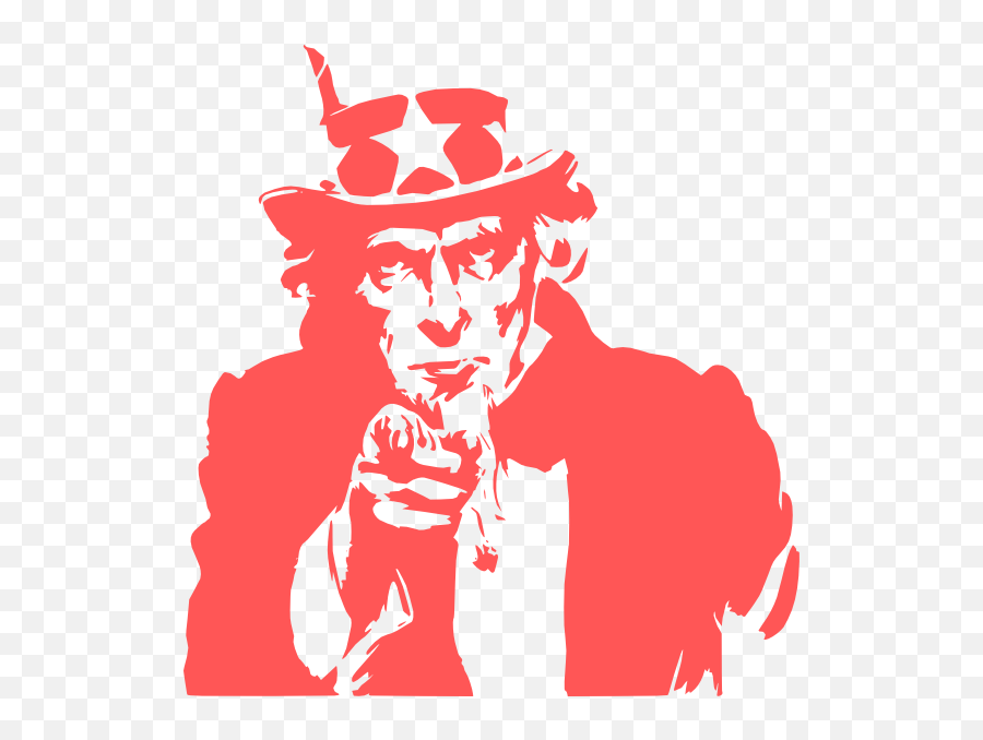 Uncle Sam Pointing Transparent Cartoon - Jingfm Clipart Uncle Sam Black And White Png,Uncle Sam Hat Png