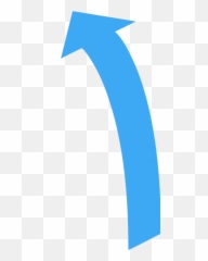 Free Png Download Curved Arrow Pointing Up Images - Transparent Background Blue