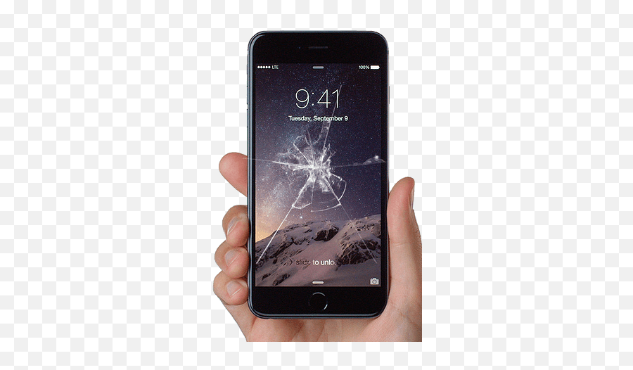 Download Hd Broken Or Cracked Glass - Gear Vr Iphone Broken Iphone 8 Png,Cracked Glass Transparent Png