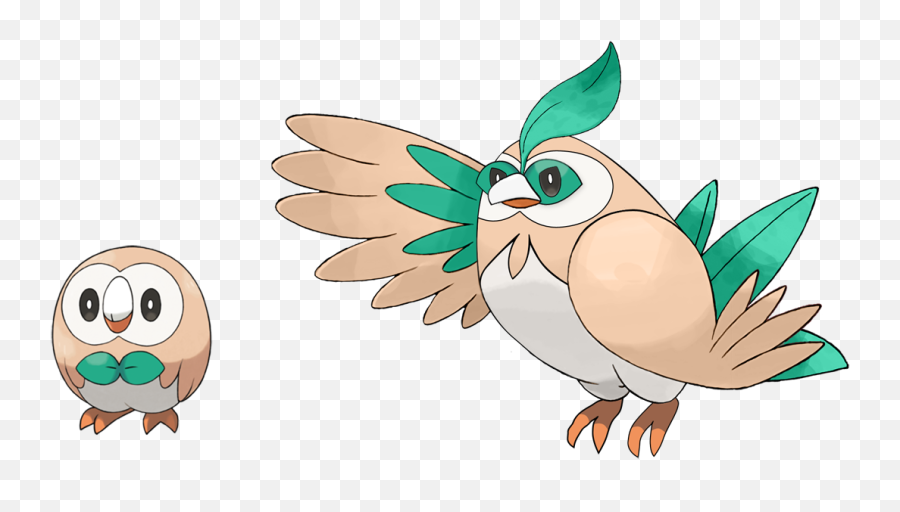 Made A Rowlet Evo To Go With My Litten - Happy Png,Rowlet Png