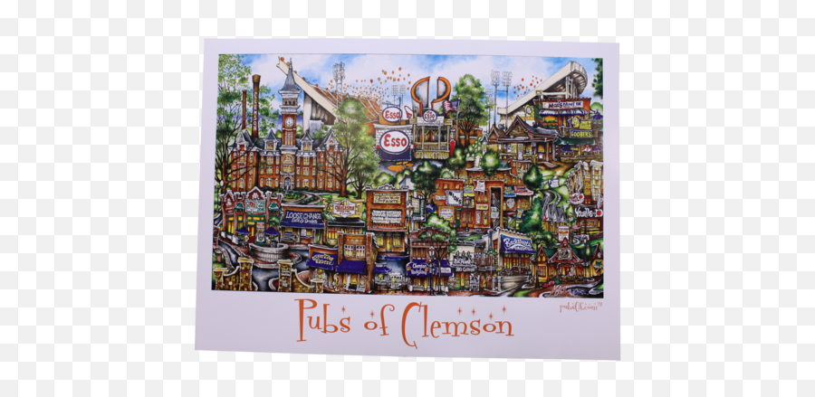 Pubs Of Clemson Print - Art Png,Clemson Png