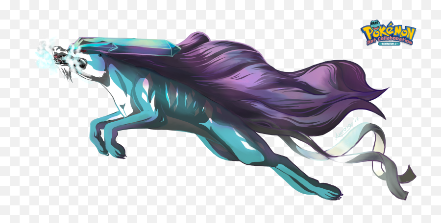 Suicune Used Ice Fang By Dragonchildx - Fictional Character Png,Suicune Png