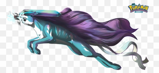 Suicune Used Ice Fang By Dragonchildx - Fictional Character Png,Suicune Png