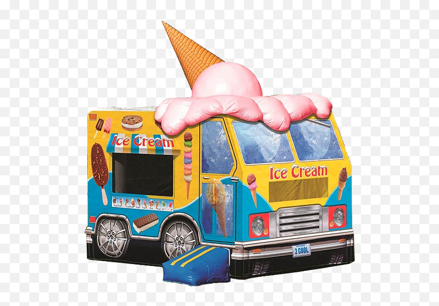 Ice Cream Truck Bounce House Rental Png