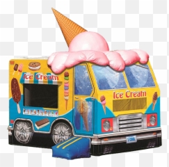 Ice Cream Truck Bounce House Rental Png