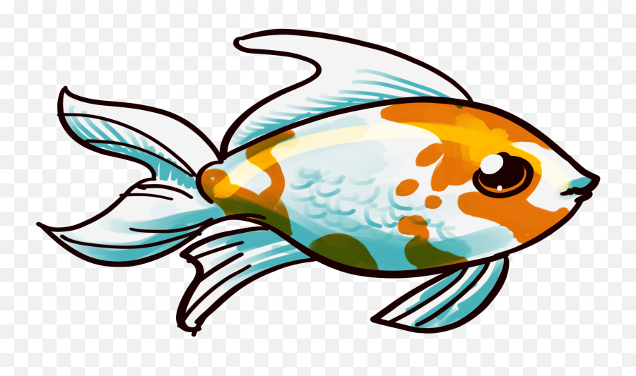 Calico Goldfish - Multi Colored Goldfish Beautiful Fish Images Png,Goldfish Transparent