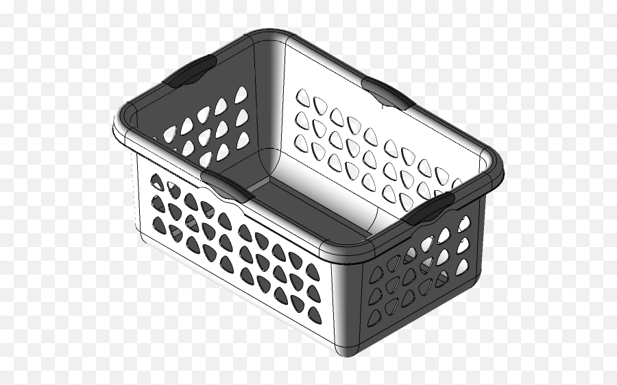 Laundry Basket 3d Cad Model Library Grabcad - Dot Png,Laundry Basket Png