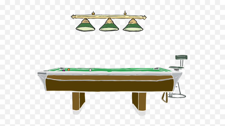 Pool Table Clipart Side View Clip Art - Billiard Table Png,Pool Table Png