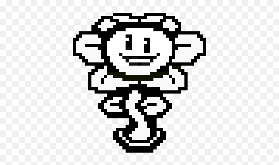 Download Underswap Flowey Battle Sprite - Minecraft Pixel Art Undertale Png,Flowey Png