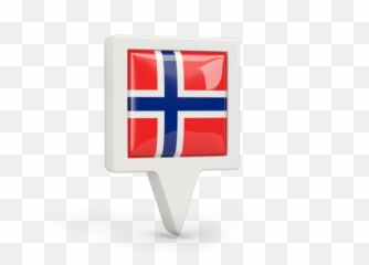 Square Pin Icon Illustration Of Flag Norway - Vertical png