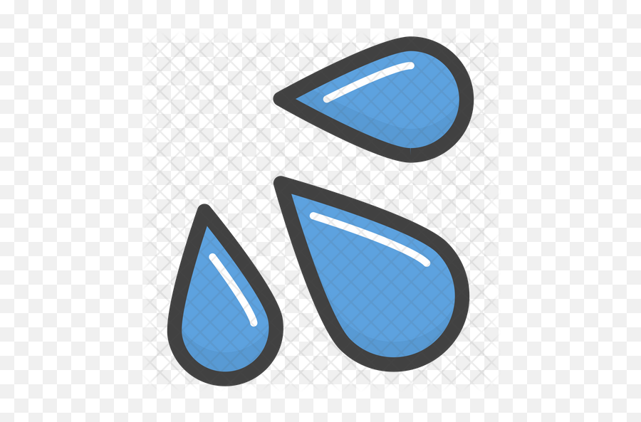 Water Drop Emoji Icon Of Colored - Water Drops Icon Outline Png,Water Emoji Transparent