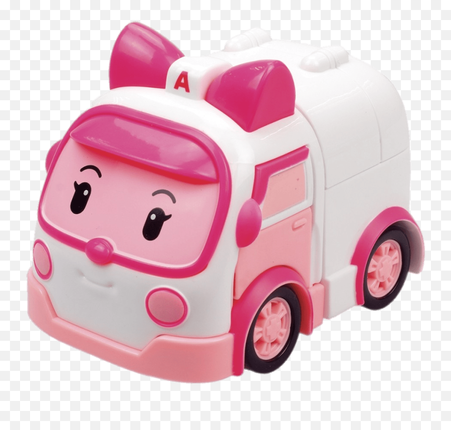 Robocar Poli Character Amber Ambulance - Robocar Poli Amber Png,Ambulance Transparent