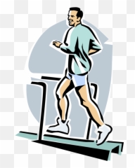 Clip Art Free Stock Jogger Running - Guy Working Out Cartoon Png,Treadmill Png