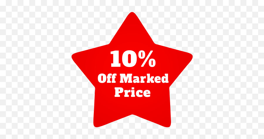 Star Price Labels - 10 Off Marked Price Sign Png,Price Sticker Png