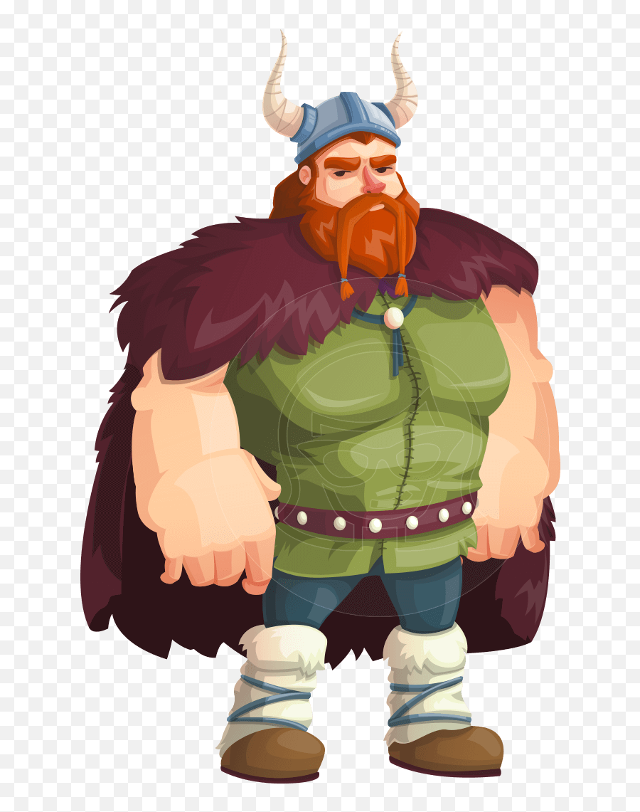 Viking Warrior Cartoon Vector Character - Viking Cartoon Character Png,Viking Png
