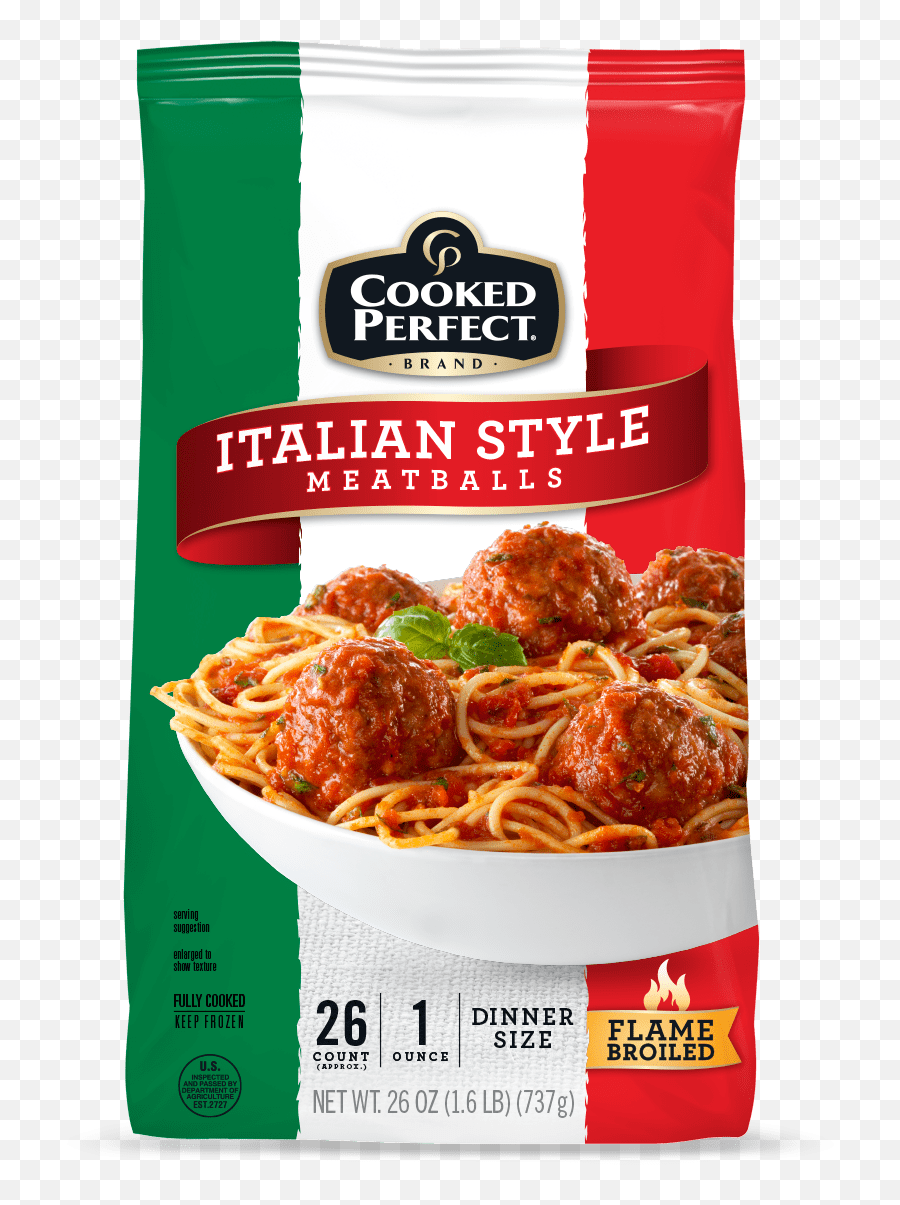 Perfect cook. Home Style Meatballs. Italian Style PNG.