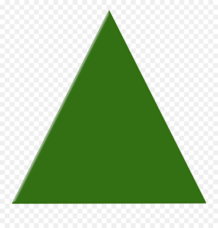 Green Triangle Png Picture - Green Triangle Clipart,Blue Triangle Png