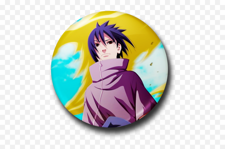 Anime Badge Iconpins U0026 Badges - Aliexpress Iphone Sasuke Naruto Shippuden Png,Purple Anime Icon