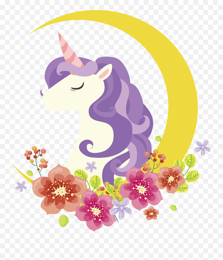 Unicorn Unicornbeauty 272094096014211 By Thelivelybud - Unicorn Flower Png Clipart,Flower Icon In Facebook