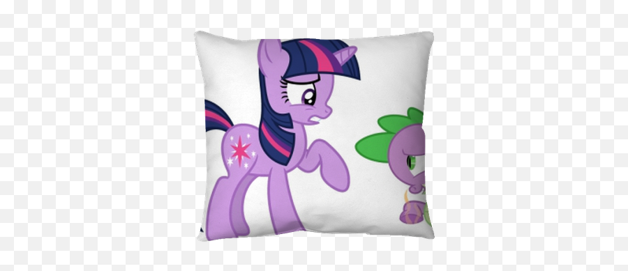 Pillow Cover Spike U0026 Twilight Sparkle - Pixersus Massage My Little Pony Deviantart Png,Twilight Sparkle Icon