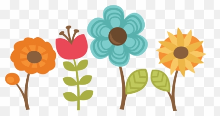 Flowers Set Of Cut Files For Scrapbooking - 4 Design png