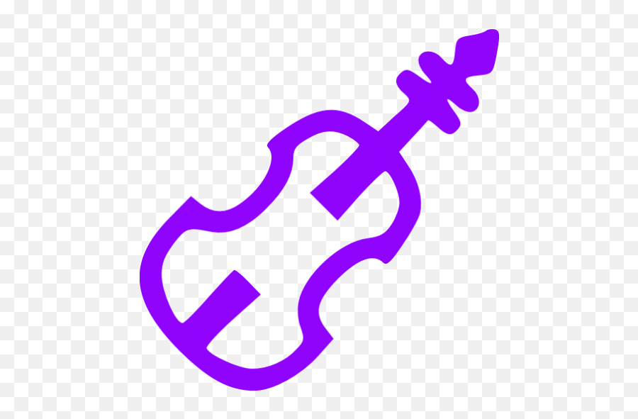 Violet Violin Icon - Free Violet Music Icons Violino Icon Png,Folk Music Icon