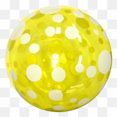 Lioobo 3pcs Sea Creature Lively Print Clear Beach Ball - Dot png
