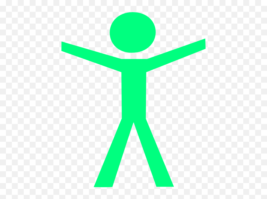 Hands Open Green Clip Art - Circle Png,Human Figure Png