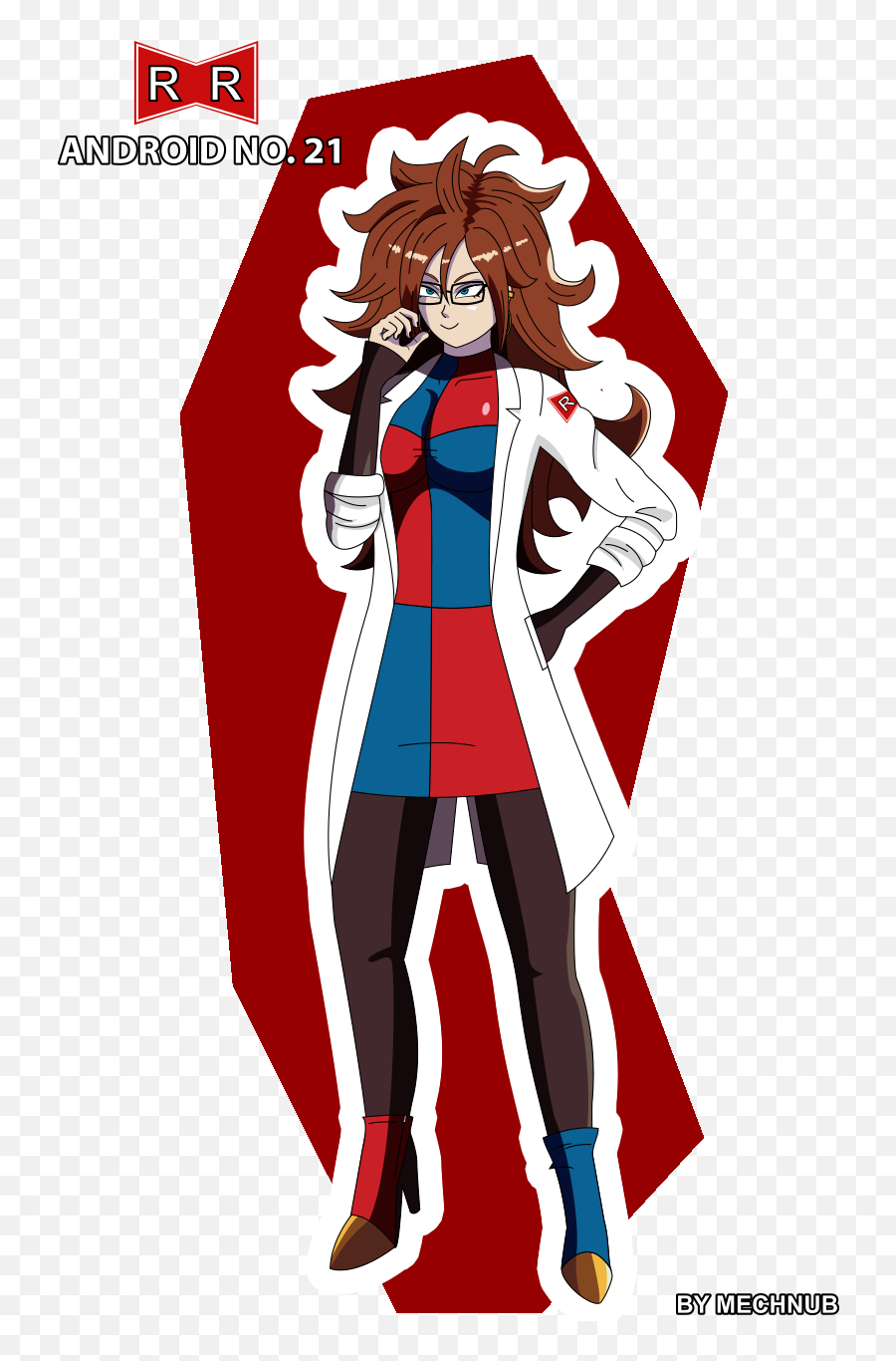 Android21fanart Tumblr Posts - Tumbralcom Illustration Png,Android 21 Png