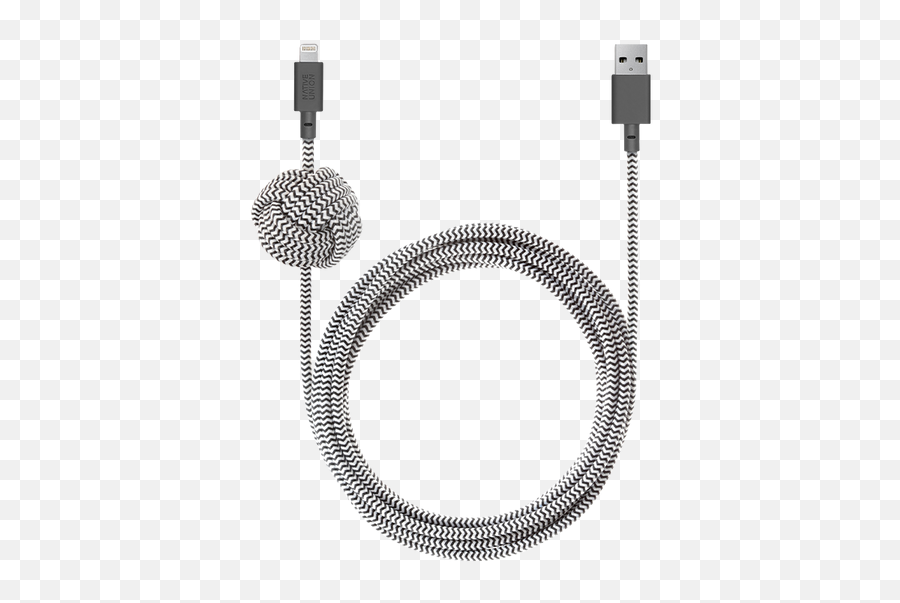 Night Cable Usb - A To Lightning Native Union Night Cable 10ft Usb C Png,Lightning Cable Icon