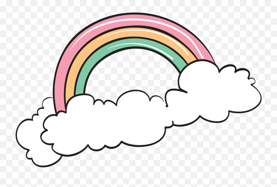Download Rainbow Cartoon Drawing Png Image High Quality - Graphic  Design,Cloud Drawing Png - free transparent png images 
