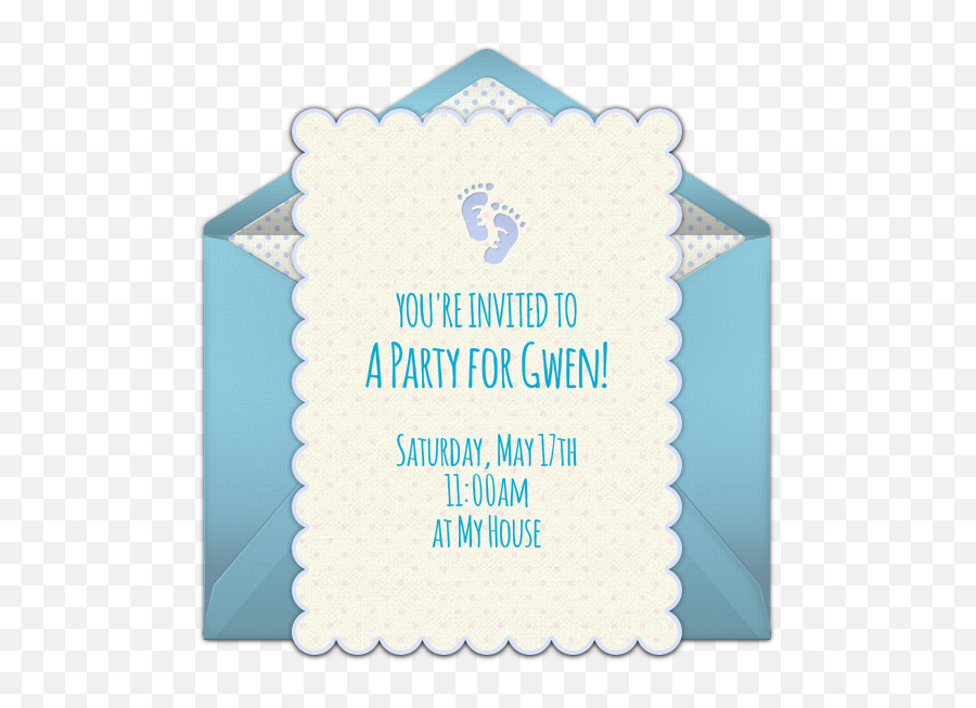 Download Baby Feet Online Invitation - Birthday Full Size Paper Png,Baby Feet Png