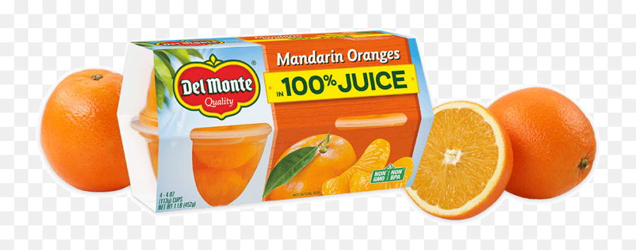 Mandarin Oranges In 100 Juice Fruit Cup Snacks Del - Mandarin Oranges Cups Png,Orange Fruit Png
