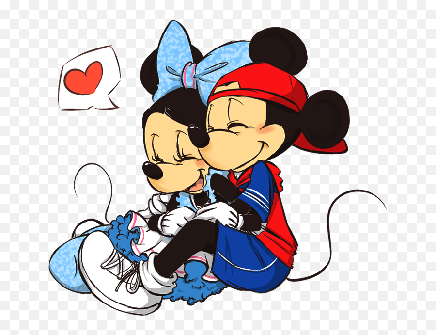 Download Hd Baby Pluto Png - Cool Mickey And Minnie Amor Dibujos De Mickey Y Minnie,Minnie Png