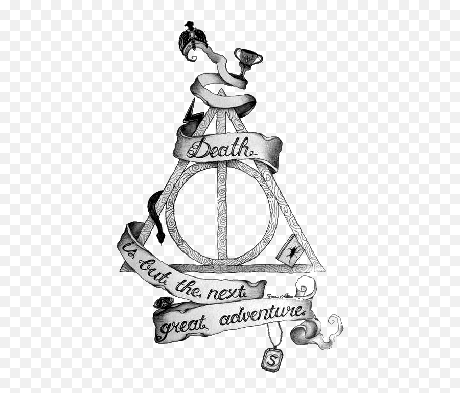 Download And Tattoo Wizarding Mermelade - Draw 3d Deathly Hallows Symbol Png,Deathly Hallows Png