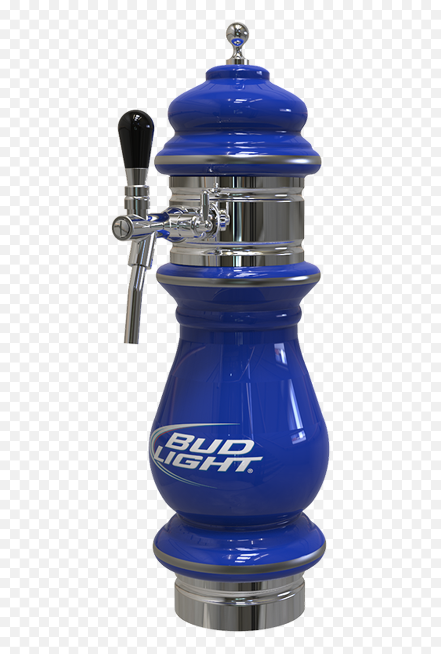 Ceramic Bud Light Beer Tower 1 - 3 Taps Cobalt Blue Png,Bud Light Png