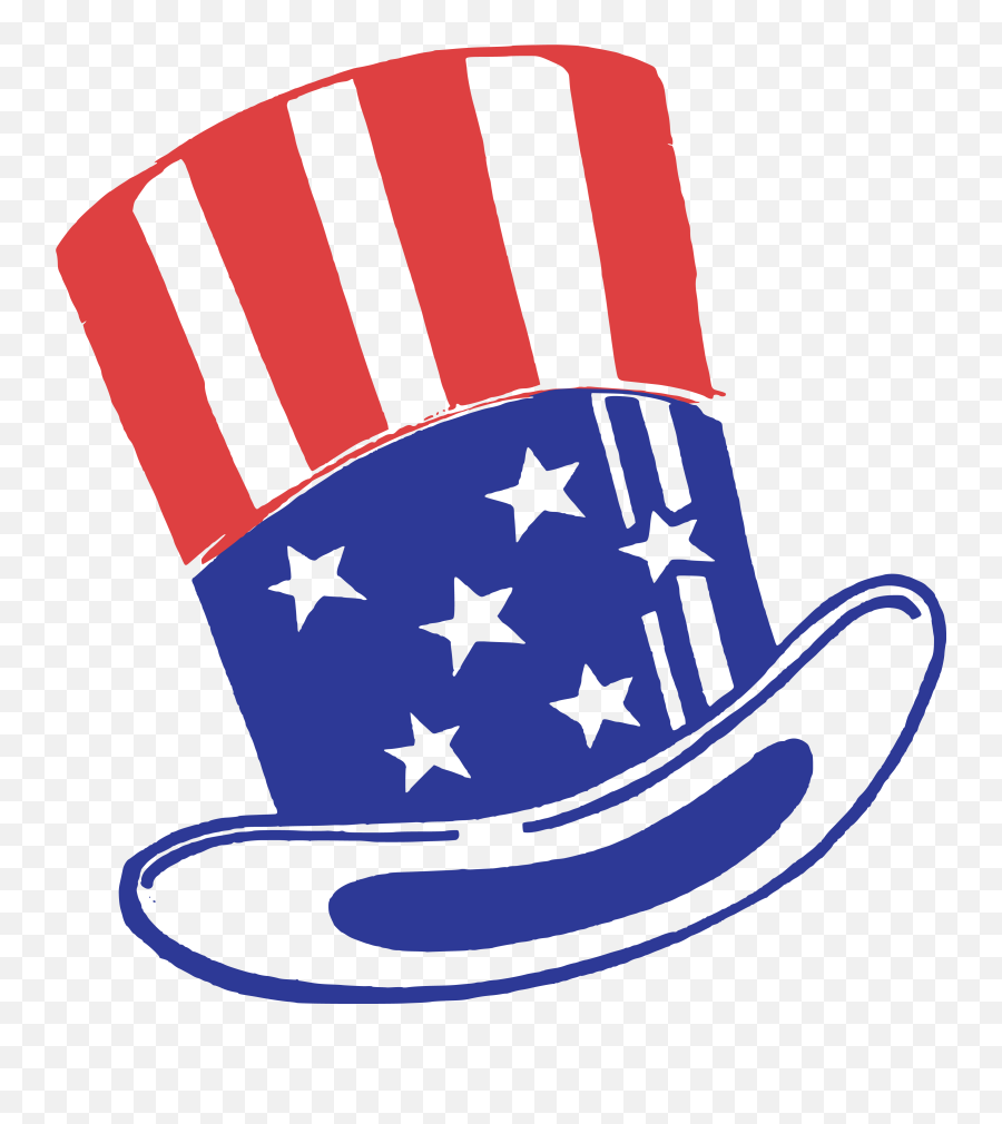 Free Clipart Of An American Top Hat - Clip Art Uncle Sam Hat American Top Hat Clipart Png,Top Hat Png