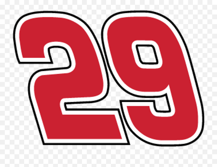 Download Nascar 29 Number Logo Racing Kevinharvick - Nascar 29 Png,Nascar Logo Png