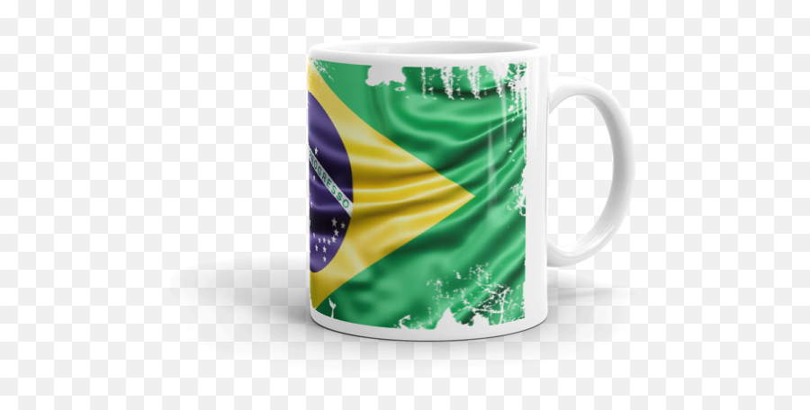 Mug Mondial 2018 Brazil Flag - Imuk The Brand Custom Designed Bath U0026 Beach Towels Iphone U0026 Samsung Cases Mugs Throw Pillows And More Beer Stein Png,Brazil Flag Png