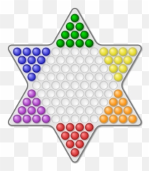 Chinese Checkers Printable Template - Game Board png