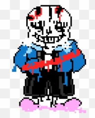 Dead Sans Injected With Determination - Undertale Transparent png
