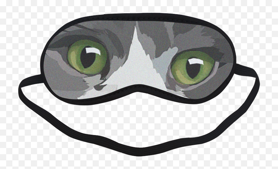 Green Cat Eyes Sleep Mask Sleeping Id D558043 - Eye Mask With Googly Eyes Png,Cat Eyes Png