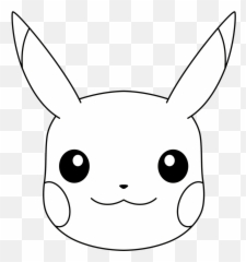 Pikachu Face Png Transparent Facepng Images Pluspng - Coloring Page