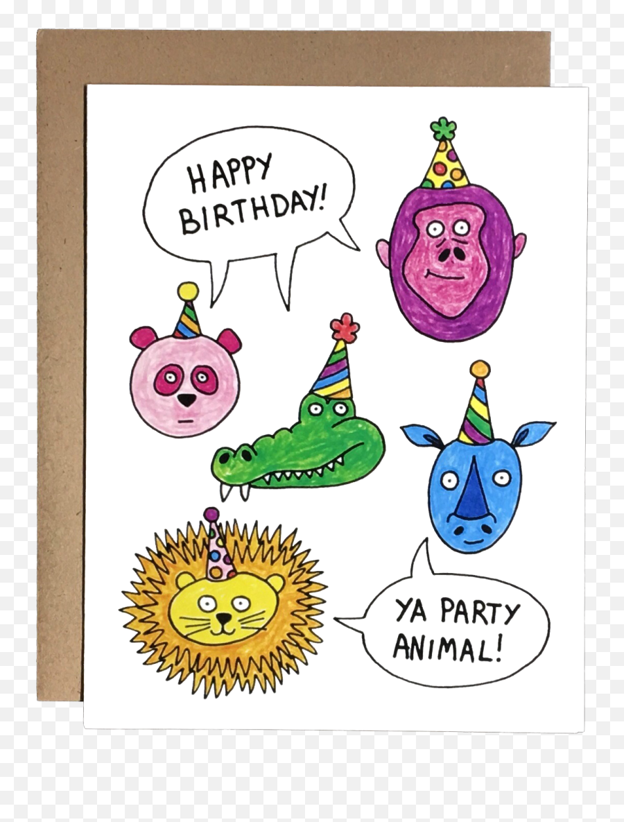 Party Animals U2014 Chateau Blanche Design - Greeting Card Png,Party People Png