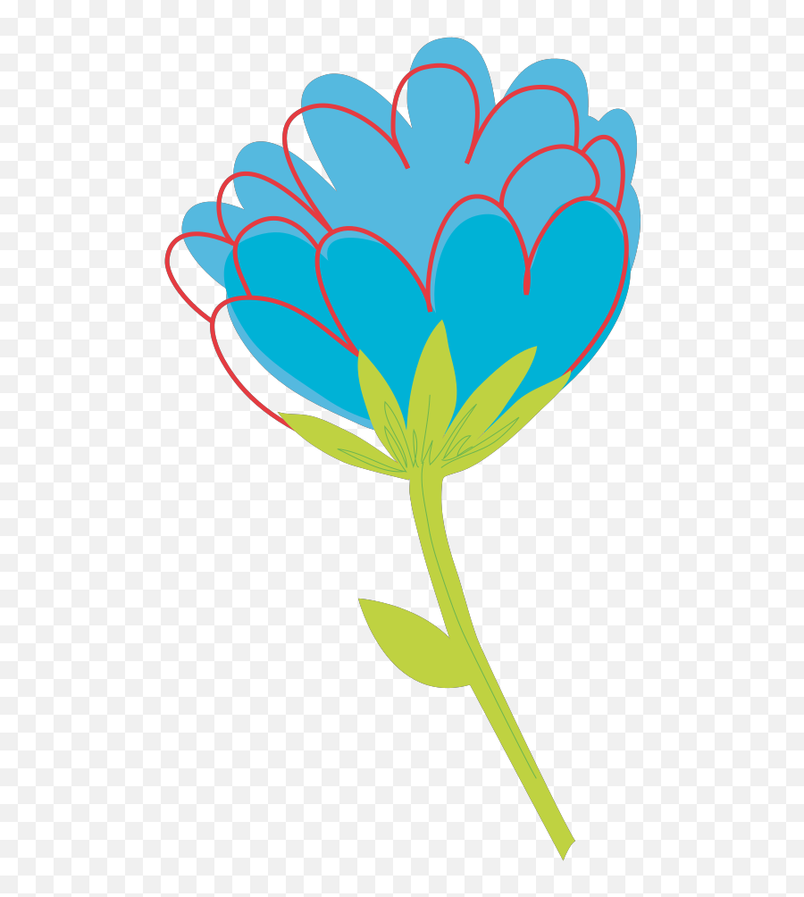 Blue Flower Png Svg Clip Art For Web - Download Clip Art Cute Flowers Vector Png,Blue Flower Png