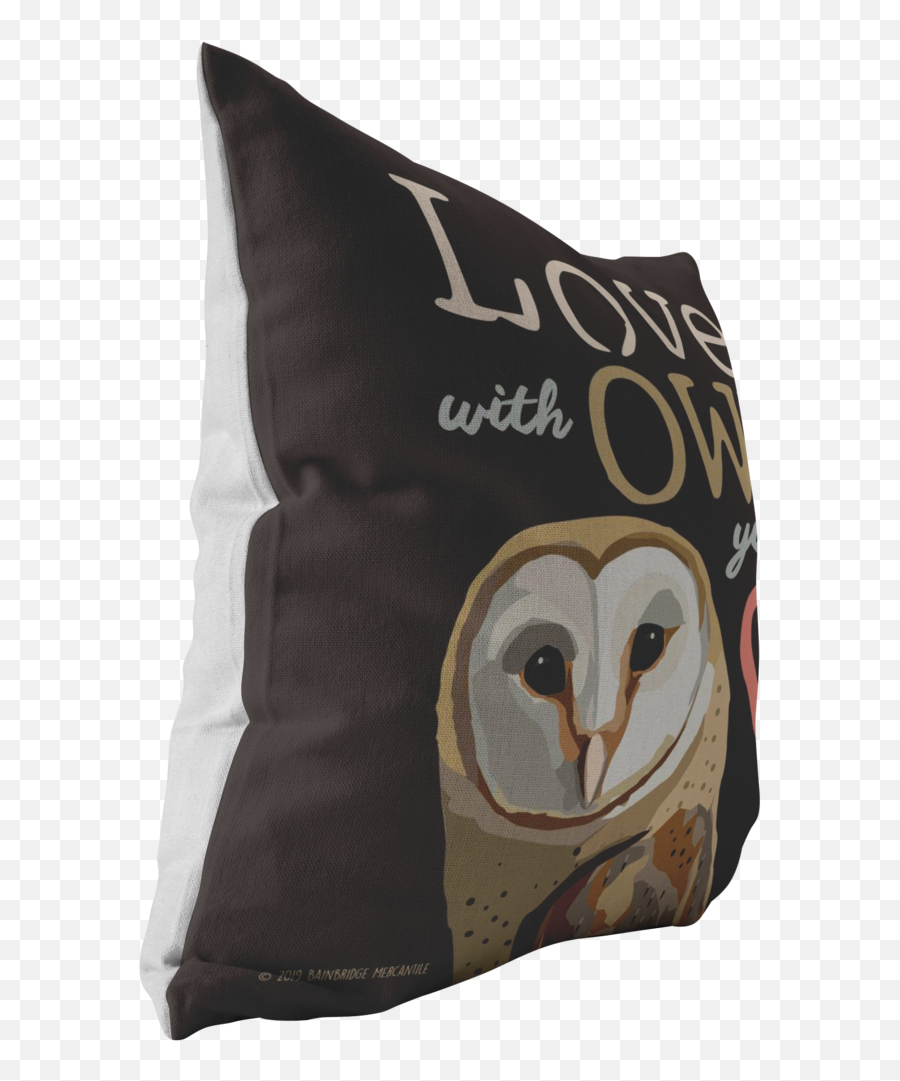 Love With Owl Your Heart Barn Pillow - Throw Pillow Png,Barn Owl Png