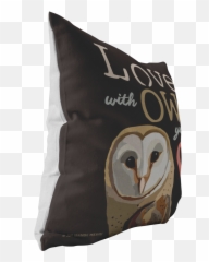 Love With Owl Your Heart Barn Pillow - Throw Pillow Png,Barn Owl Png