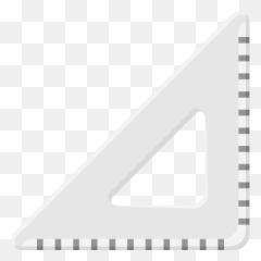 Learn Ruler School Student Study Icon - Triangle Transparent Background png