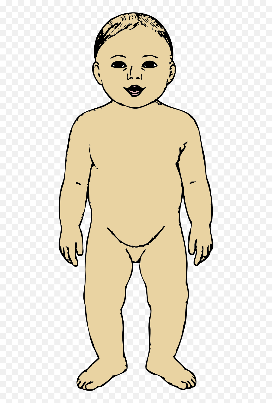 Royalty Free Public Domain Clipart - Outline Of Baby Standing Png,Toddler Png