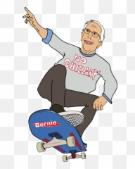Feel The Bernie Bros - Bernie Sanders Skateboard Png,Bernie Png